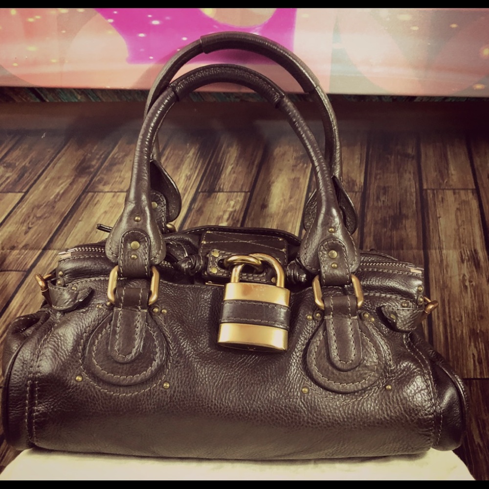 Chloe Paddington Brown Leather Bag Authentic